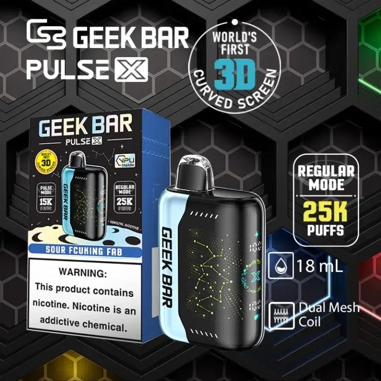【買5送1超值購】GEEK BAR 星空系列 25000 口 純粹穩定動力輸出方案 18ml 巨量儲油空間 5% 尼古丁鹽配比 3D 全螢幕智慧監測技術 台灣現貨：圖片 2