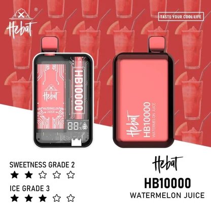 Hebat 喜貝 10000 數位螢幕精準控油 Mesh 芯爆發純粹風味 Type-C 高效續航 12W 強勁輸出口感超順不漏油 台灣現貨:圖片 4