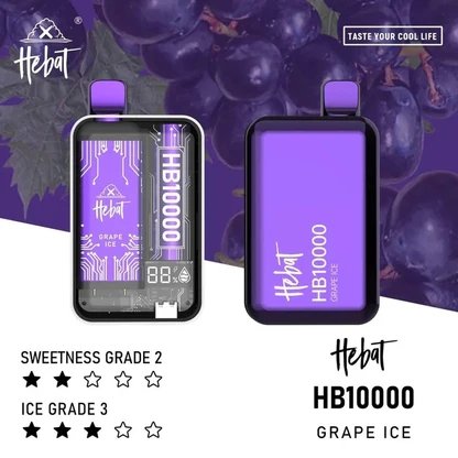 Hebat 喜貝 10000 數位螢幕精準控油 Mesh 芯爆發純粹風味 Type-C 高效續航 12W 強勁輸出口感超順不漏油 台灣現貨:圖片 6