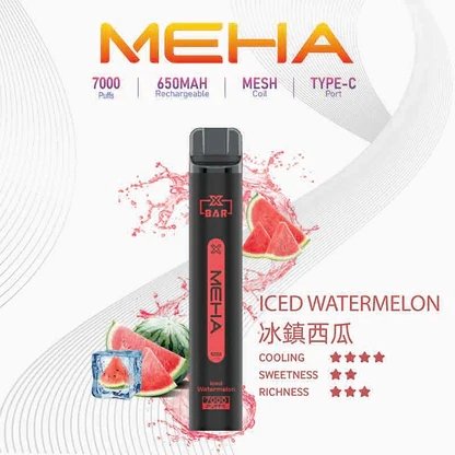 MEHA XBAR 魅嗨小黑條 7000 黑系科技美學 Mesh 網芯瞬時爆發 3% 丁鹽擊喉配方 850mAh 大電量續航不焦慮 台灣現貨:圖片 13