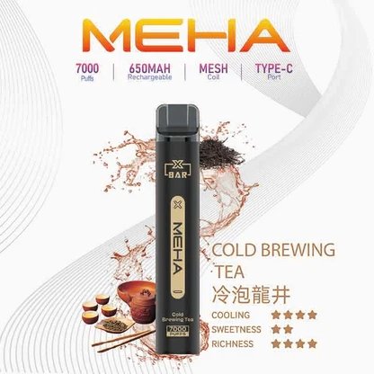 MEHA XBAR 魅嗨小黑條 7000 黑系科技美學 Mesh 網芯瞬時爆發 3% 丁鹽擊喉配方 850mAh 大電量續航不焦慮 台灣現貨:圖片 15