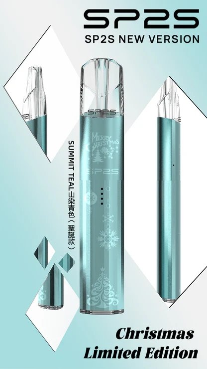 SP2S 鈦金屬浮雕主機 聖誕限定幻影光效系統 精準穩壓霧化核心 極致鈦金屬立體機身 完美相容各品牌一代煙彈 台灣現貨:圖片 4