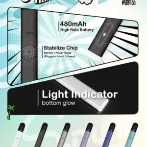 SPUMY 冰熊五代通用主機 大電量不再焦慮 雙檔切換口感隨心 極簡 480mAh 長效動力 適配 4/5/6 代通用彈 台灣現貨